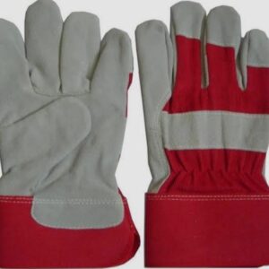 כפפות עבודה משולבות עור ובד