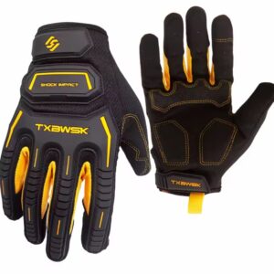 כפפות עבודה TXBWSK Shock Impact - הגנה מתקדמת מפני מכות וזעזועים