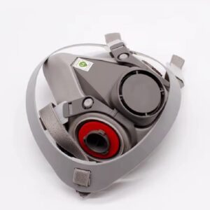 מסכת נשימה חצי פנים מקצועית עם חיבור כפול למסננים