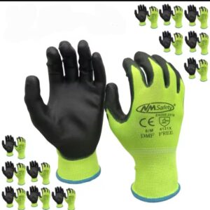 כפפות עבודה NM Safety מצופות ניטריל שחור