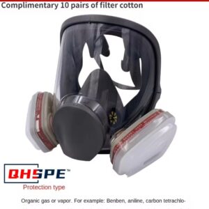 מסכת הגנה פנורמית מלאה QHSPE להגנה מפני גזים אורגניים ואדים רעילים