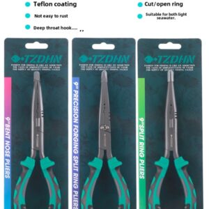 פליירים לפיתיונות מפלדת פחמן בציפוי טפלון