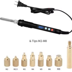 מלחם דיגיטלי מקצועי לנעיצת אומים בחום