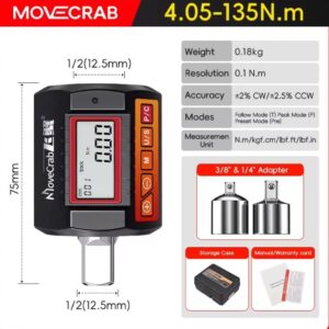 מתאם מד מומנט דיגיטלי מקצועי MoveCrab