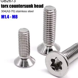 בורג ראש משושה GB2673 304 A2-70 טורקס משושה אורך פלדת אל-חלד 3-100 מילימטר