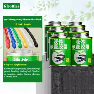 סרט בידוד נוזלי - אדום, כחול, ירוק, צהוב, לבן, שחור