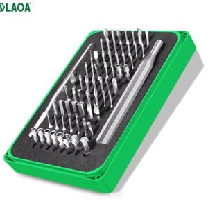 סט מברגי דיוק LAOA 66 ב-1 עם 64 ביטים – ערכה אלקטרונית רב-תכליתית