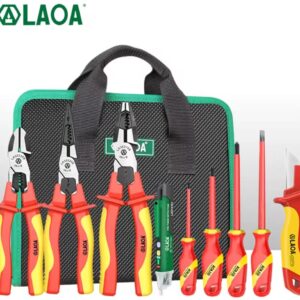 סט כלי בידוד של LAOA, רב־תכליתי, עמיד במתח של ‎1000V‎, פליירים ייעודיים לחשמלאים, סט מברגים לתיקונים