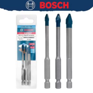 סט 3 מקדחי Bosch Expert HEX-9 HardCeramic