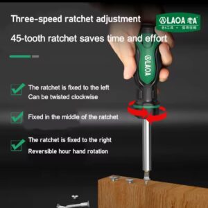 מברג רצ'ט מקצועי LAOA