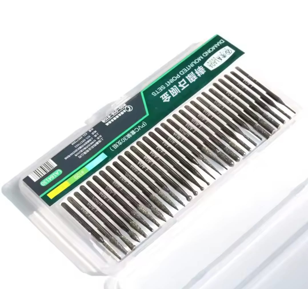 ערכת 30 ראשי השחזה מצופי יהלום LAOA – תמונה 3