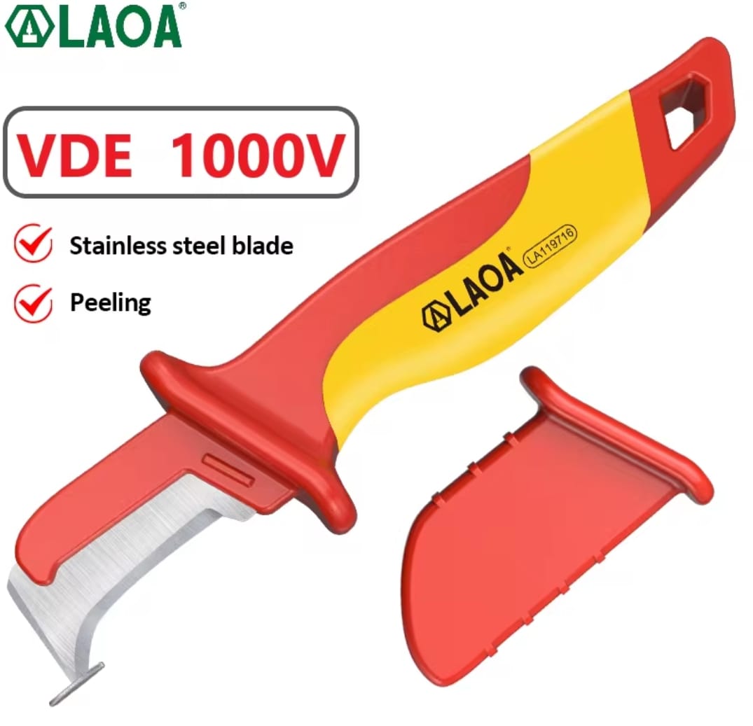 סכין חשמלאים מבודדת מקצועית LAOA VDE – תמונה 3