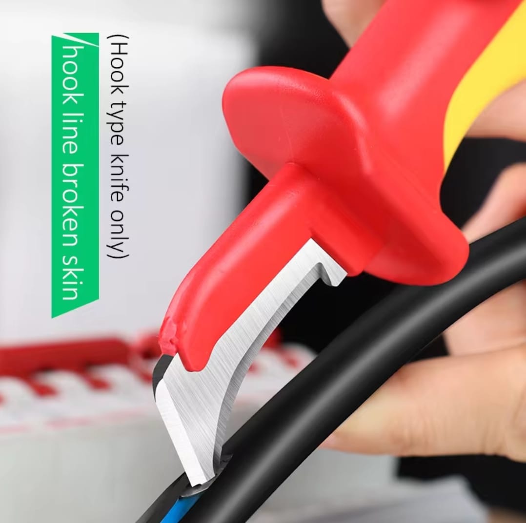 סכין חשמלאים מבודדת מקצועית LAOA VDE – תמונה 2