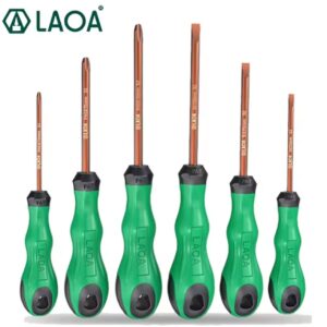 סט מברגים מקצועי LAOA 6 חלקים, פלדת S2, מגנטיים, LA614206