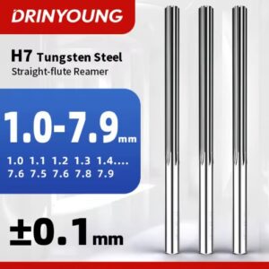 מכונת רימר קרביד DRINYOUNG עבור גרוב ישר אלומיניום מרווח 0.1 כלי CNC 1.0-7.9 מילימטר