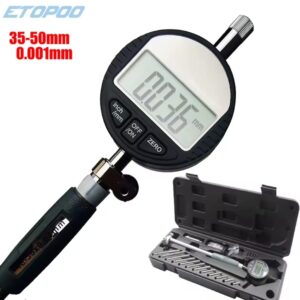 מד פנימי דיגיטלי למדידת חורים עם סט ראשים מתחלפים