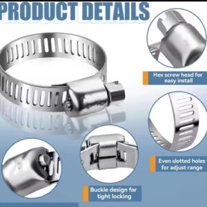 סט חבקי מתכת נירוסטה איכותי