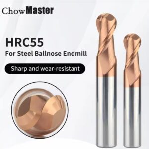 כרסום כדורי HRC55 לעיבוד פלדה