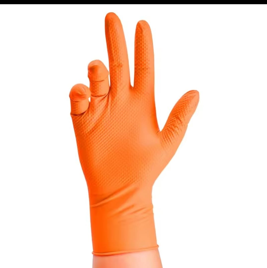 כפפות ניטריל כתומות חזקות במיוחד – תמונה 7