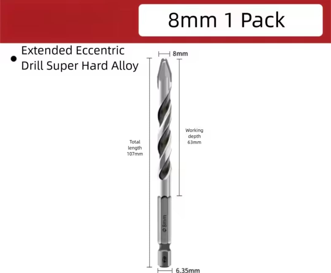 מקדח אקסצנטרי לעבודה קשה – תמונה 2