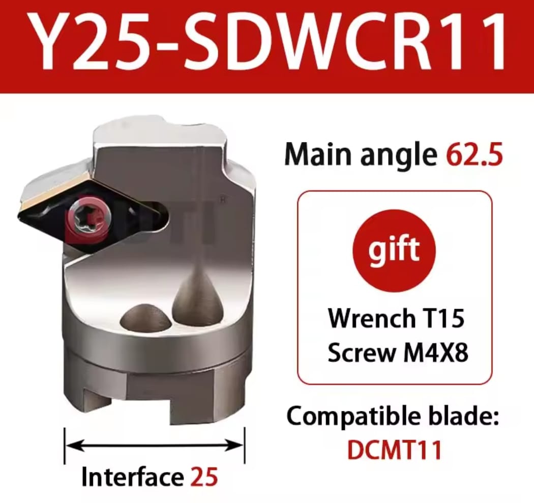 ראש מתחלף למוט חריטה פנימית