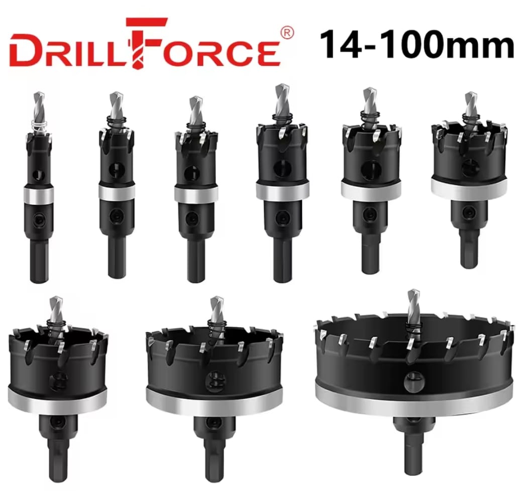 מקדח כוס TCT מקצועי לפלדת אל-חלד ומתכות קשות