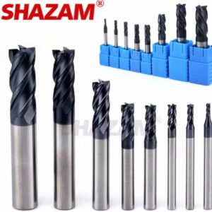 כרסום קאטר Hrc50 Endmill סגסוגת טונגסטן פלדת למעלה CNC Maching SHAZAM כרסום עבור פלדה 1.0mm-12.0mm