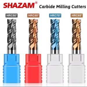 שאזאם מכונת CNC טונגסטן פלדה חותך כרסום כלי hrc50/55/65/70 4 חליל 1.0-20.0 מיימ קרביד שטוח