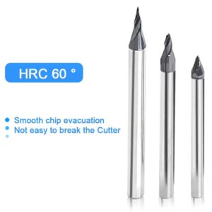 טונגסטן מוצק VIDIA להתחדד סוף מיל זוויתי Machning CNC כרסום קאטר מתכת נתב קצת 5 15 20 10 30 תואר 2 HRC60 חליל