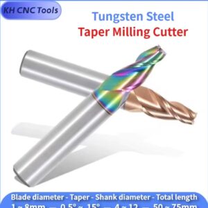קרביד טייפר קצה מטחנת פלדת טונגסטן מסוגלת KH CNC  מכונת חיתוך מתכת ראוטר ביט CNC