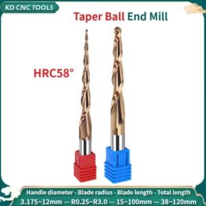 מסור ספירלי קרביד כדביד סוף מסור CNC 2D 3D KD CNC HRC58  כלי פלוטות ביט ראוטר עבור מתכת עץ 2 ידית חריטה