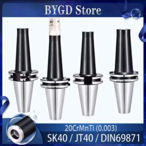 BYGD SK30 SK40 SK50 JT30 JT40 JT50 DIN69871 תושבת כלי נעילה שן ציר קולטים M10 M12 M16 70L 100L 120L  קולט