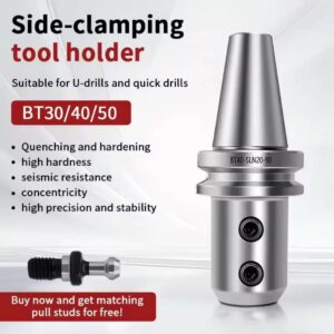מחזיק כלי CNC BT40 עם נעילה בצד, מקדחה 32, 25, 20 40U SLN16 מקדחה ביצועים גבוהים, מחזיקי כלי  BT50-ו BT30