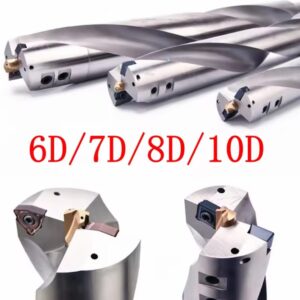 מקדחה מורחבת WPD SPD U-דריל 6D 7D 8D 10D מקדחה מהירה עם מרכז חורים עמוקים בקוטר 6x 8x 10x מקדחת U-דריל