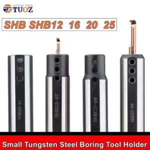 TUOZ SHB SHB12 16 20 25 -3 4 5 6 7 8 10 12 16 20mm תושבת כלי חריטה קטנה מפלדת טונגסטן תושבת כלי חיתוך בקוטר קטן