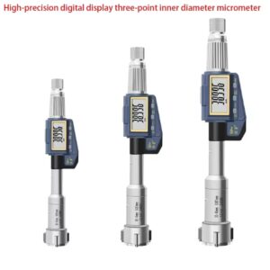 מיקרומטר פנימי דיגיטלי תלת-קלו/שלוש נקודות מדידה באמצעות חורים, חורים עיוורים, ונושא חורים פנימיים 0.001