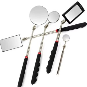 מראת בדיקה טלסקופית מקצועית עם תאורת LED