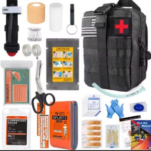 ציוד הישרדות עם מערכת Molle ערכת הישרדות עזרה ראשונה תואמת תיק רעידת אדמה חיצונית IFAK EDC טיולים ציד מתנות לגברים