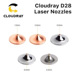Cloudray לייזר חרירים יחיד שכבה כפולה Dia.28mm קליבר 0.8 - 4.0 עבור OEM Precitec סיבי לייזר חיתוך ראש