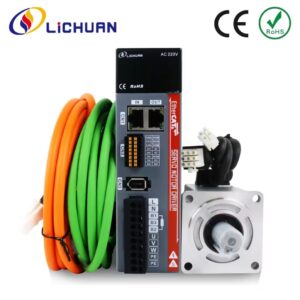 ערכת מנהל מנוע סרווו Lichuan EtherCAT 1.1/1.6/2.5/3.3A 0.32/0.637/1.27/1.91N.m 100W200W400W600W ערכת מנהלי מנוע סרווו AC