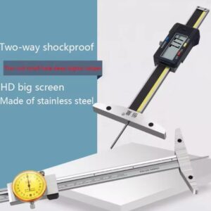 מקל דק עם תצוגה דיגיטלית שולחן סרגל עומק 0-50 0-100 0.01mm מחולל מחולל מחולל מחולל מחולל נירוסטה