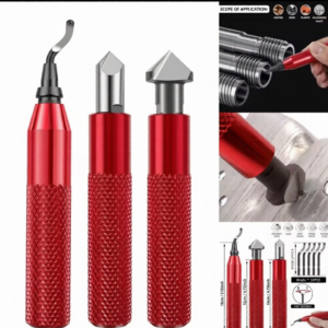 ערכת כלי להסרת חריצים עם מסורים ידניים, 10 להבים נוספים, כלי הסרת חריצים יציב, כלי הסרת קצוות חריצים עמיד