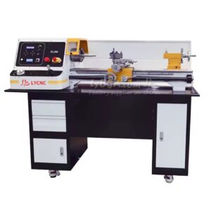 מכונת טורנינג מתכתית מדויקת לתכנות CNC אוטומטית LY EL300-750mm EL250-550mm עם בסיס לחיתוך וחריטה