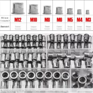 ערכת ראש אגוז מוסקט מבחר סירי סט ערכת cncorivet ואגוזים nutreed nutreet, ברגי M3-M12 הברגה