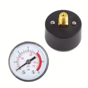מד לחץ מדחס אוויר 1pc 0-12Bar 0-170PSI מד נוזל הידראולי