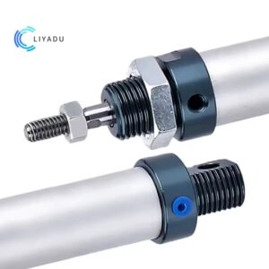 מיני צילינדר פנאומטי סדרת MAL16 בור 25/50/75/100/125/150-500mm פעימה כפולה מתכת אלומיניום צילינדר אוויר