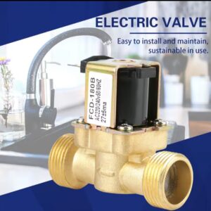 שסתום חשמלי 2 G3/4 כניסת מים דרך N/C סגורה רגילה לחץ שסתום חשמלי AC 220V FCD-180B שסתום סולנואיד