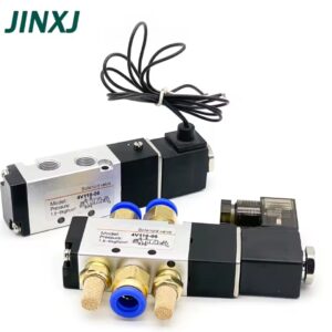 פנאומטי 4V110-06 1/8 אוויר שסתום סולנואיד 5 דרך נמל 2 עמדה גז פנאומטיים חשמלי מגנטי שסתומים DC12V 24V 110V 220V