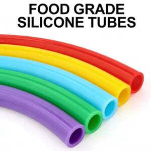 15 גדלים של צינורות סיליקון 3M בקוטר 12 מ״מ 10 מ״מ 8 מ״מ 6 מ״מ 5 מ״מ 4 מ״מ 3 מ״מ 2 מ״מ , צינור סיליקון שקוף בדרגת מזון, צינור גומי, צינור מים