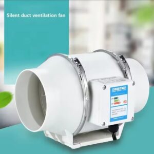 מאוורר פליטה ביתי מושתק מאוורר דוקט אינליין מאוורר אמבטיה ציוד אוורור מטבח חדר אמבטיה מונח על הקיר מסנן אוויר